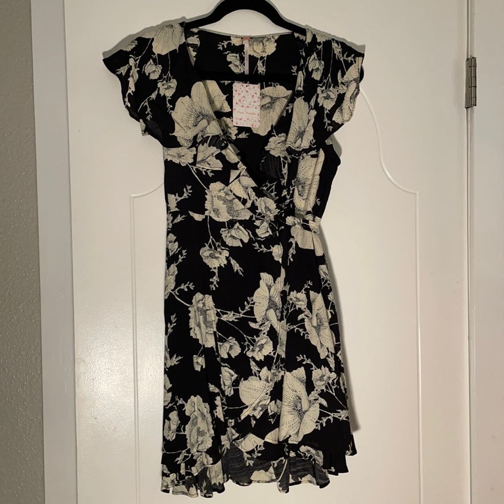 Free People NWT Flirty Summer Wrap Dress SX XS